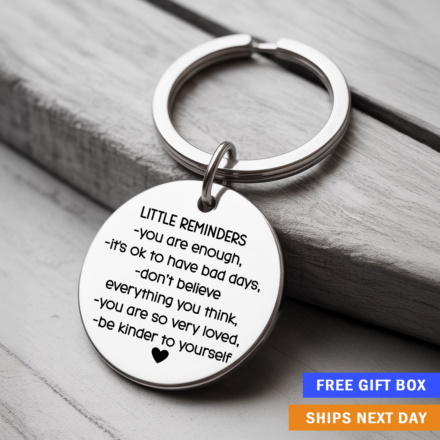 Little Reminders Keychain | Mental Health and Affirmation Gift