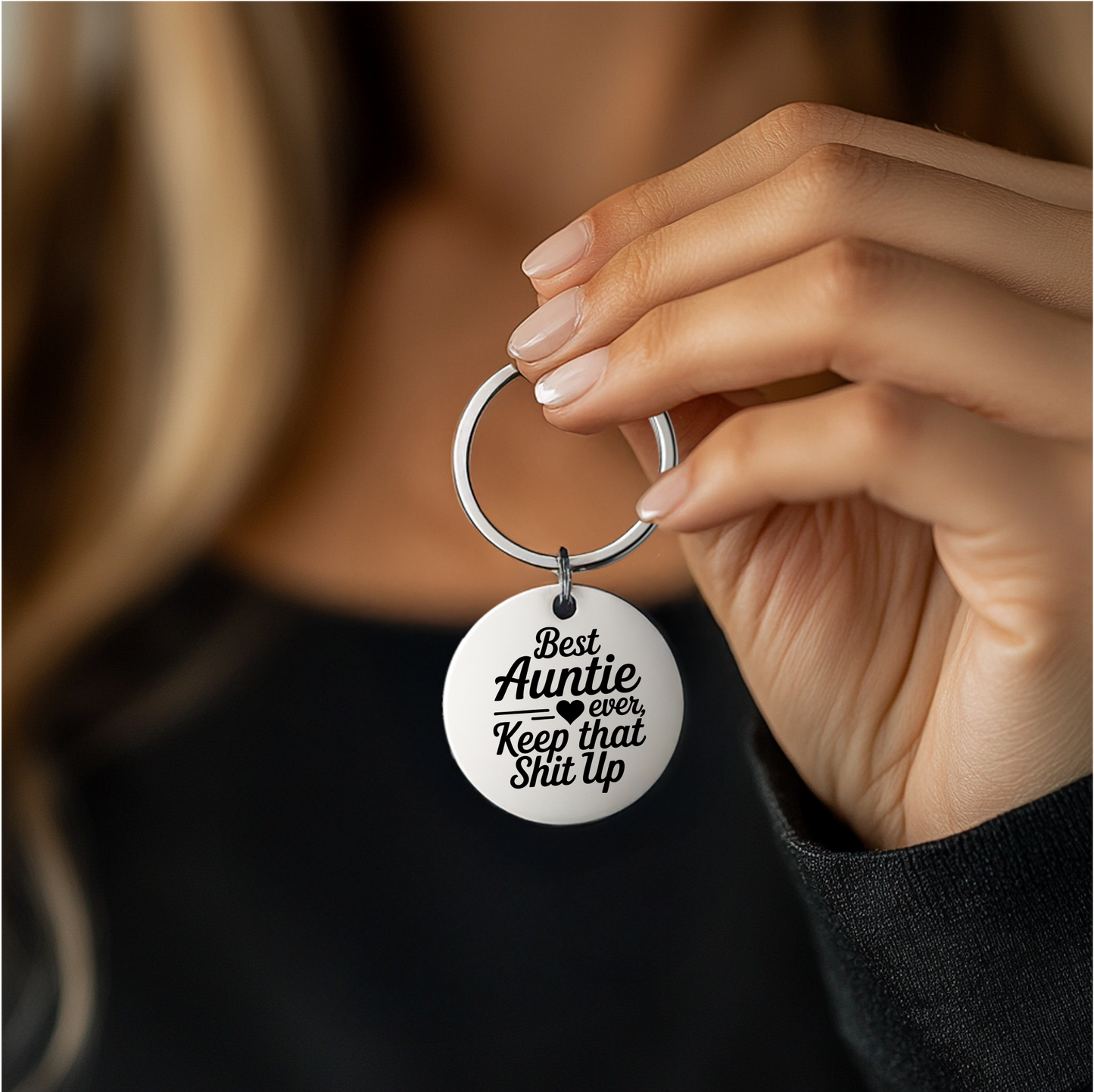 Best Auntie Ever Keychain | Heartfelt Gift for Aunts from Nieces and Nephews