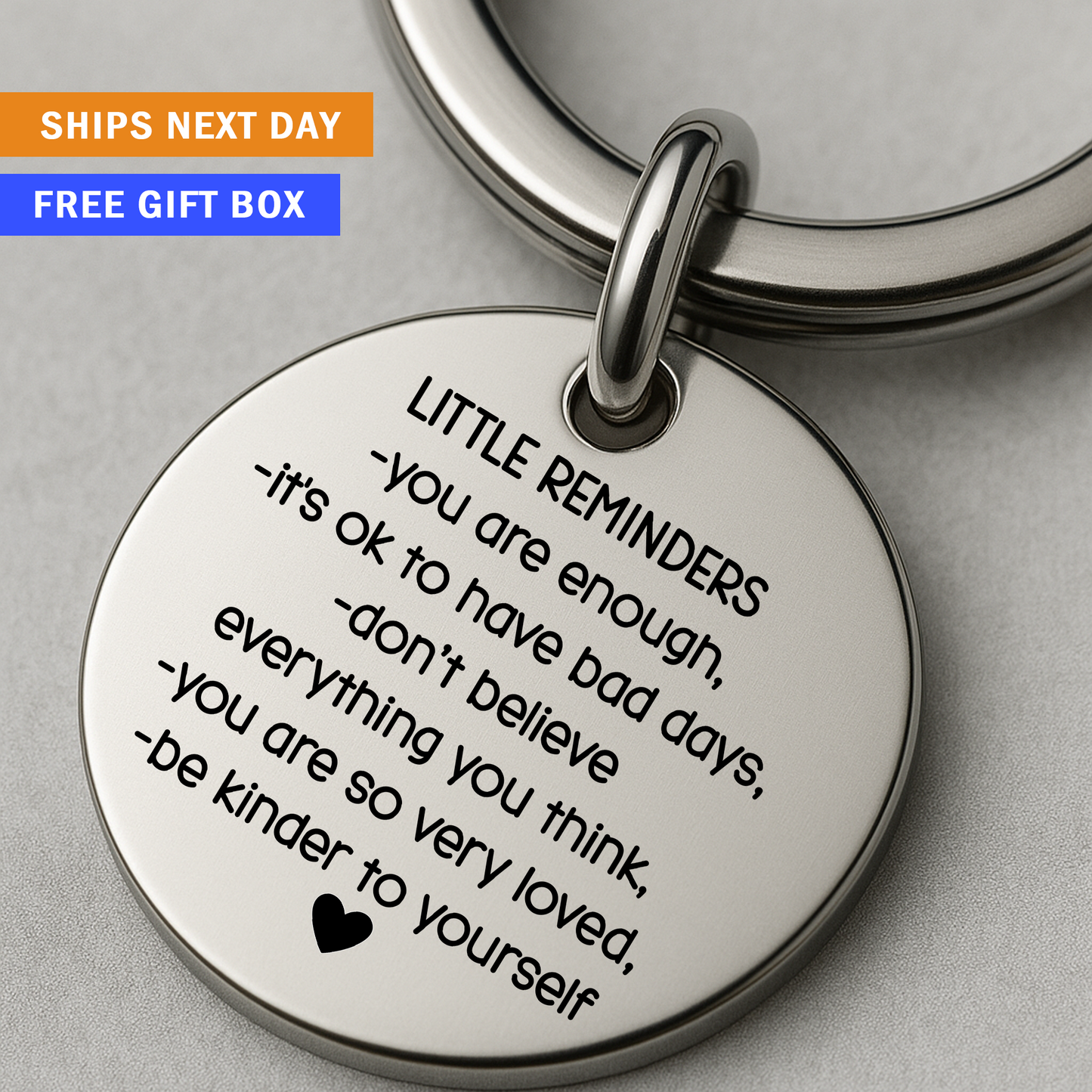 Little Reminders Keychain | Mental Health and Affirmation Gift